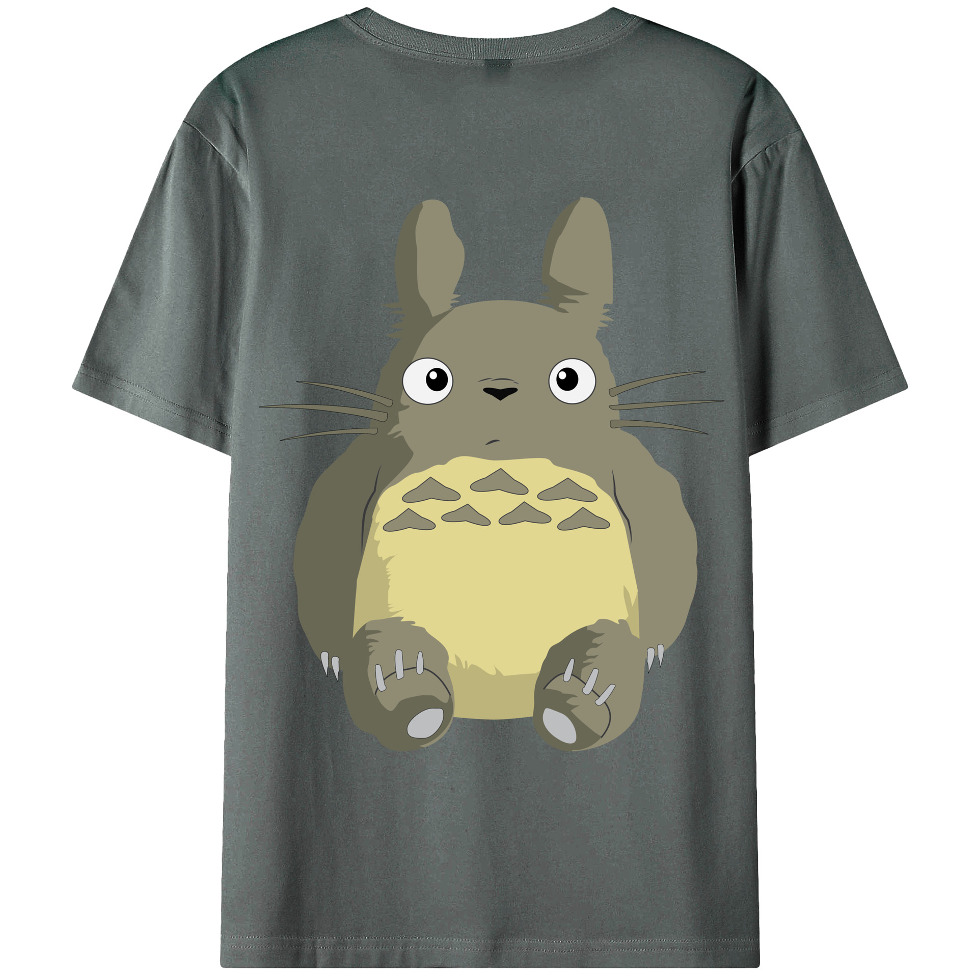 （画像用） となりのトトロ 草壁メイ 草壁サツキ My Neighbor Totoro Satsuki Kusakabe Mei Kusakabe 綿100％ メンズ半袖Tシャツ（バックプリント） 通気性